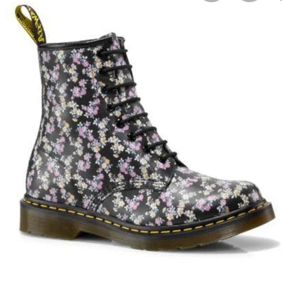 DR. MARTENS 1460 W IN BLACK MINI TYDEE - Picture 1 of 16